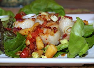 Grilled Scallops with Pepper Citrus Salsa