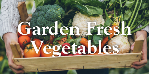 Garden Fresh Vegetables Recipe Button